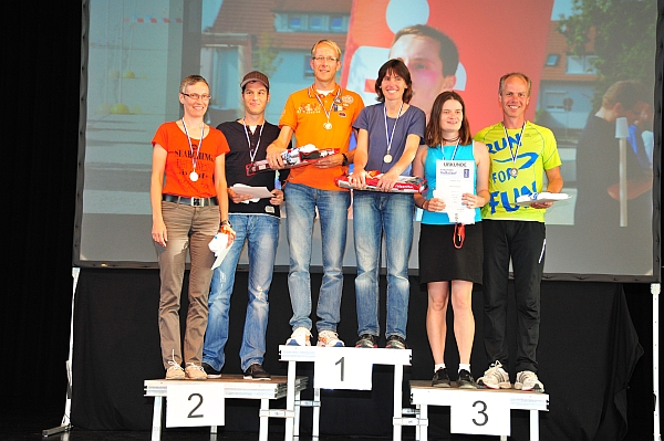 Siegerehrung beim Volkslauf 2014