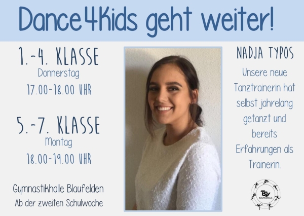 Dance4Kids geht weiter