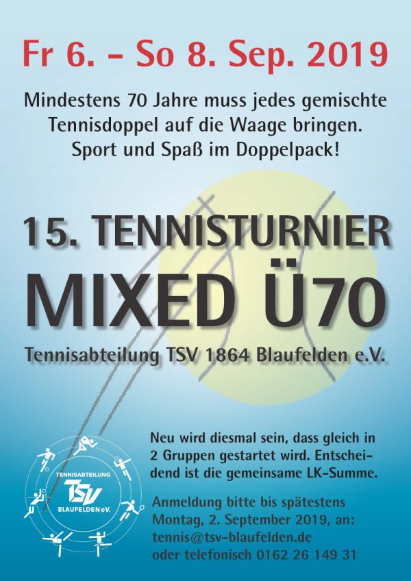 Mixed-Turnier Ü70 2019
