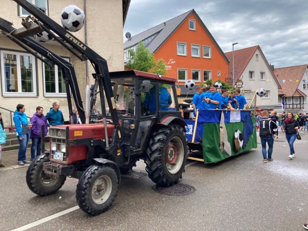 Der Wagen der Fußballer